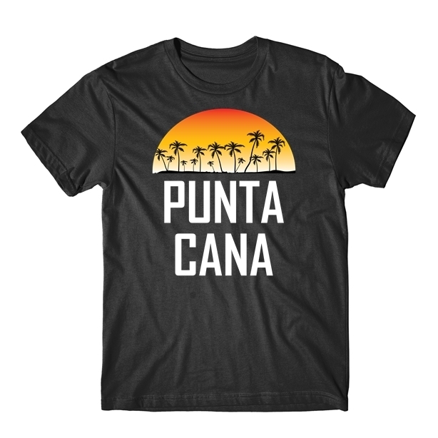 Punta Cana Dominican Republic Sunset And Palm Trees Beach Vacation T-Shirt