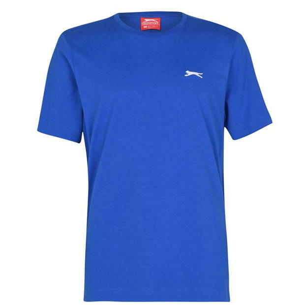 Mens Slazenger 100% Cotton Plain Crew Neck T Shirt XS S M L XL XXL 3XL 4XL BNWT