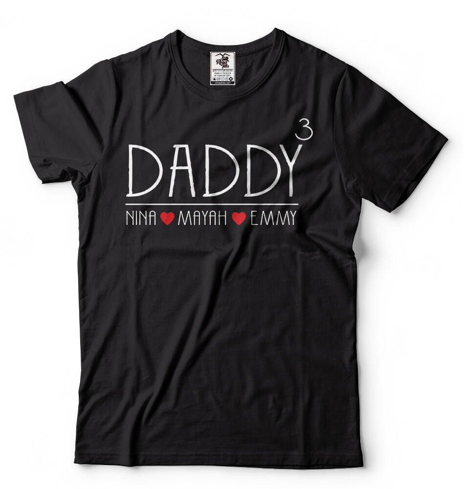 Custom Name Mens T-Shirt Customizable Fathers day Gift Daddy Shirt