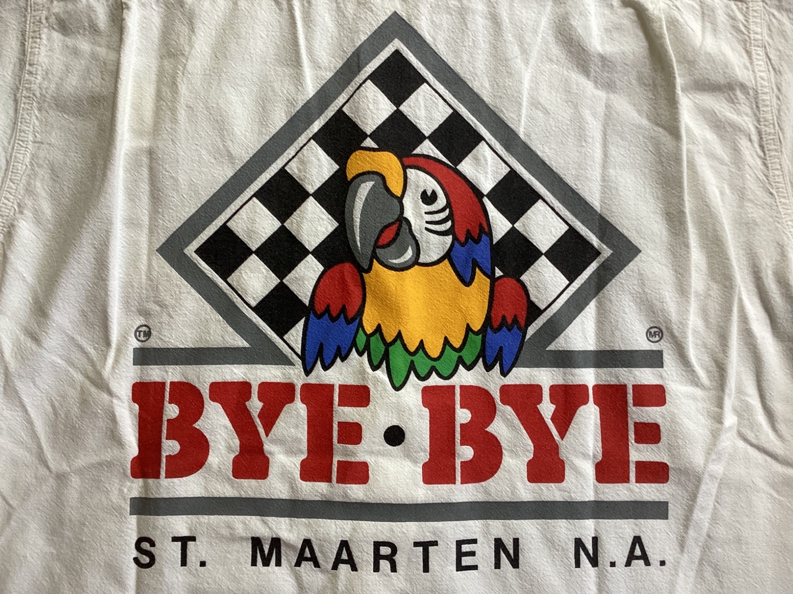 Bye – Bye St. Maarten N.A. Vintage Men’s Button-Up Souvenir Shirt XL 4