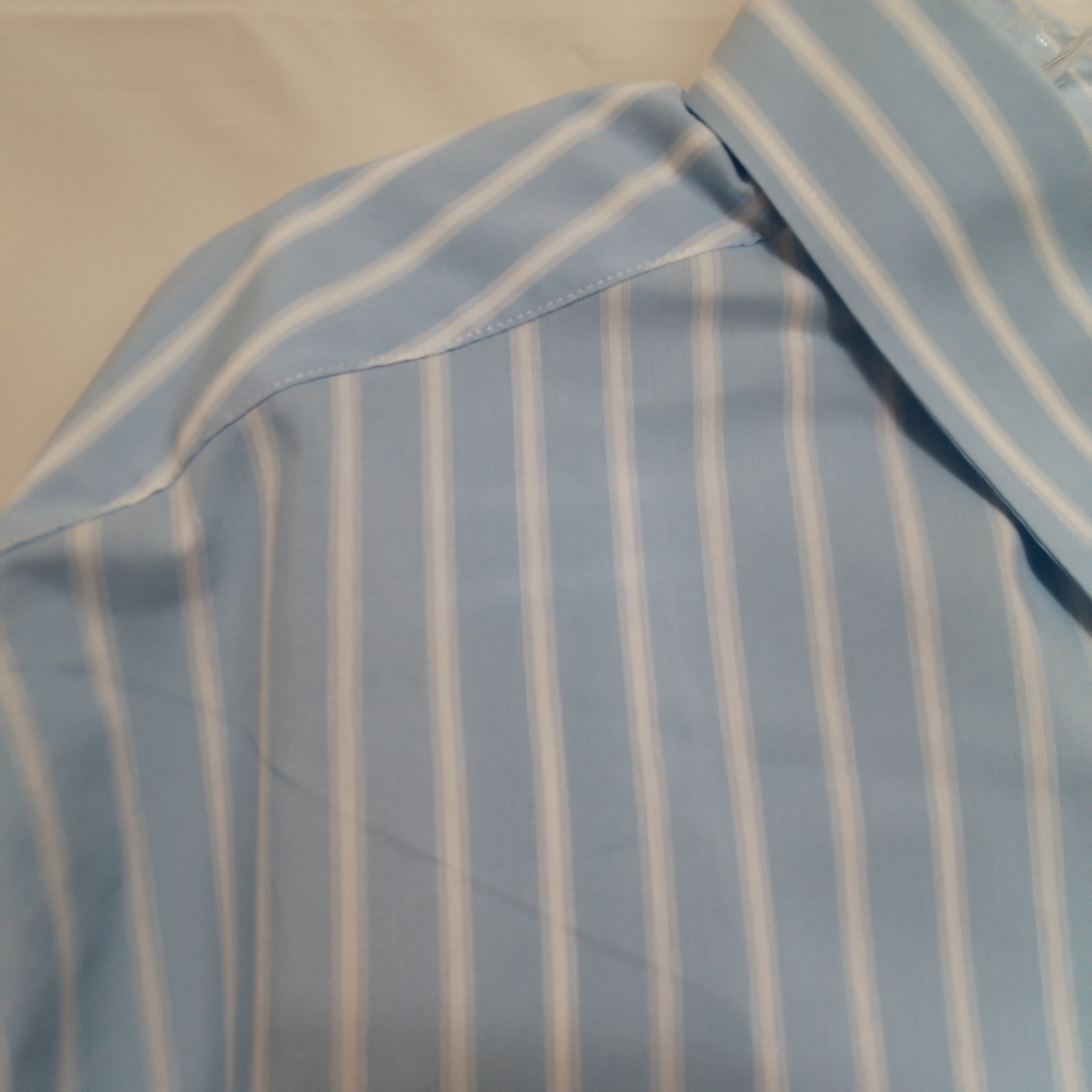 Roundtree & Yorke Classics Shirt Men’s 3XLT Tall Blue Striped Short Sleeve