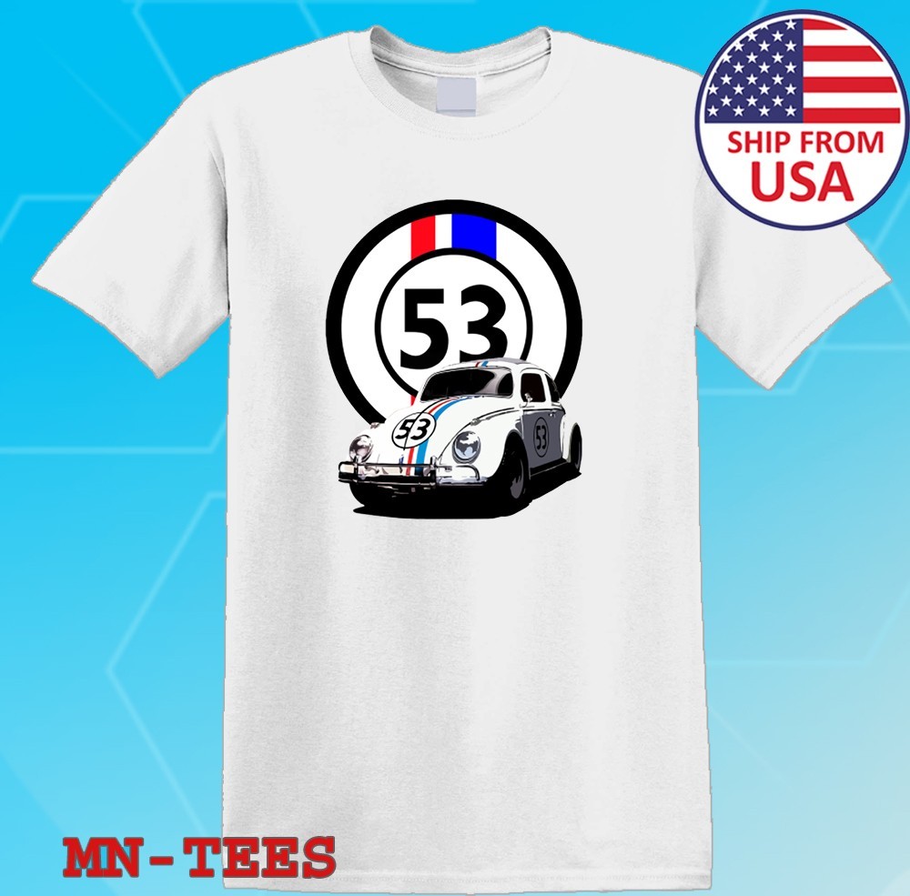 Herbie The Love Bug Movie Number 53 White Size S-5XL