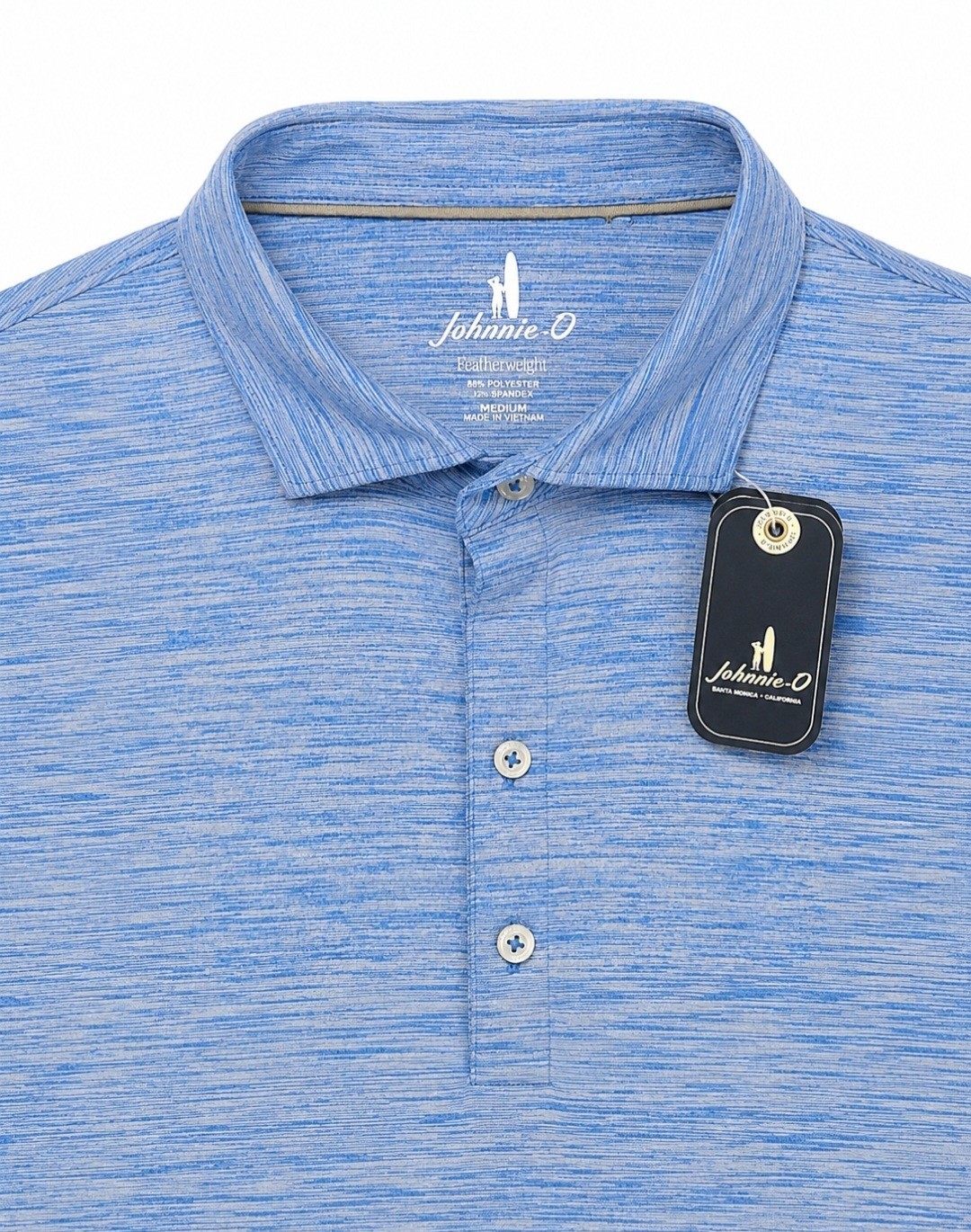 Johnnie-O Featherweight Huronn Stretch Polo Shirt Men’s M Performance Golf NWT