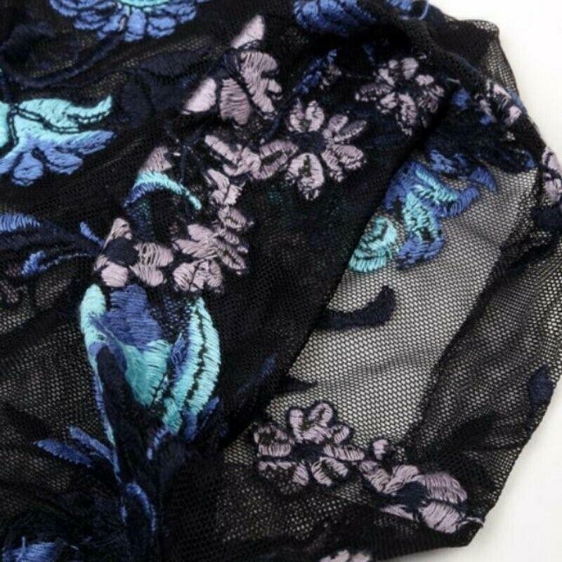 Men’s Tops Mesh Short Sleeve Slim Floral Hollow Out See-through T-shirts Summer