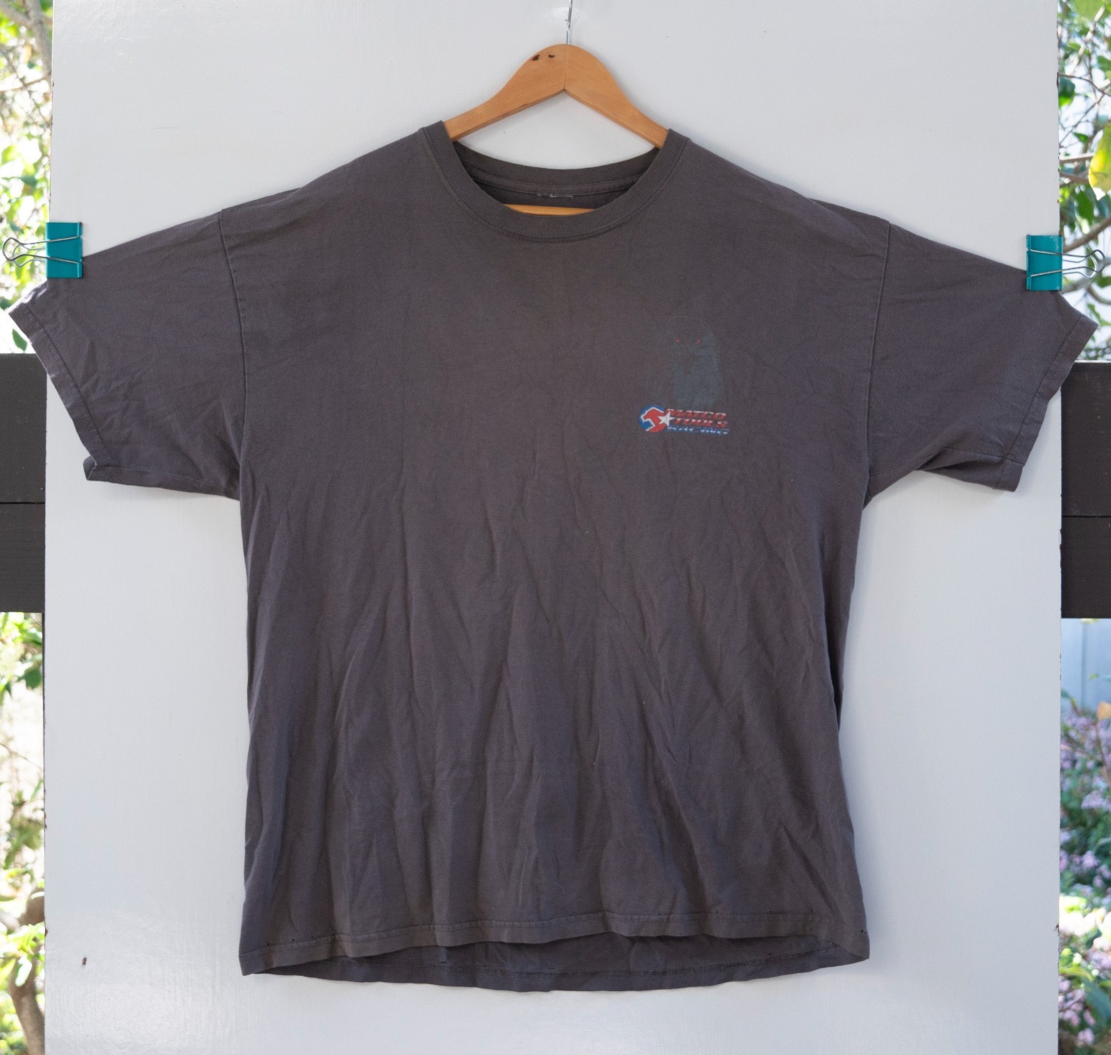 Matco Tools Racing Eagle T-Shirt Men’s Vintage Gray Front/Back Print Size XL