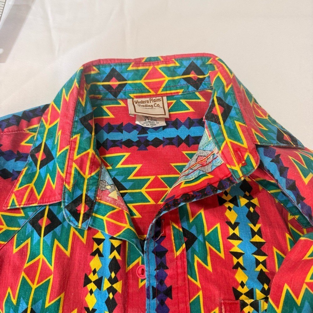 Colorful Geometric Pattern Dress Shirt