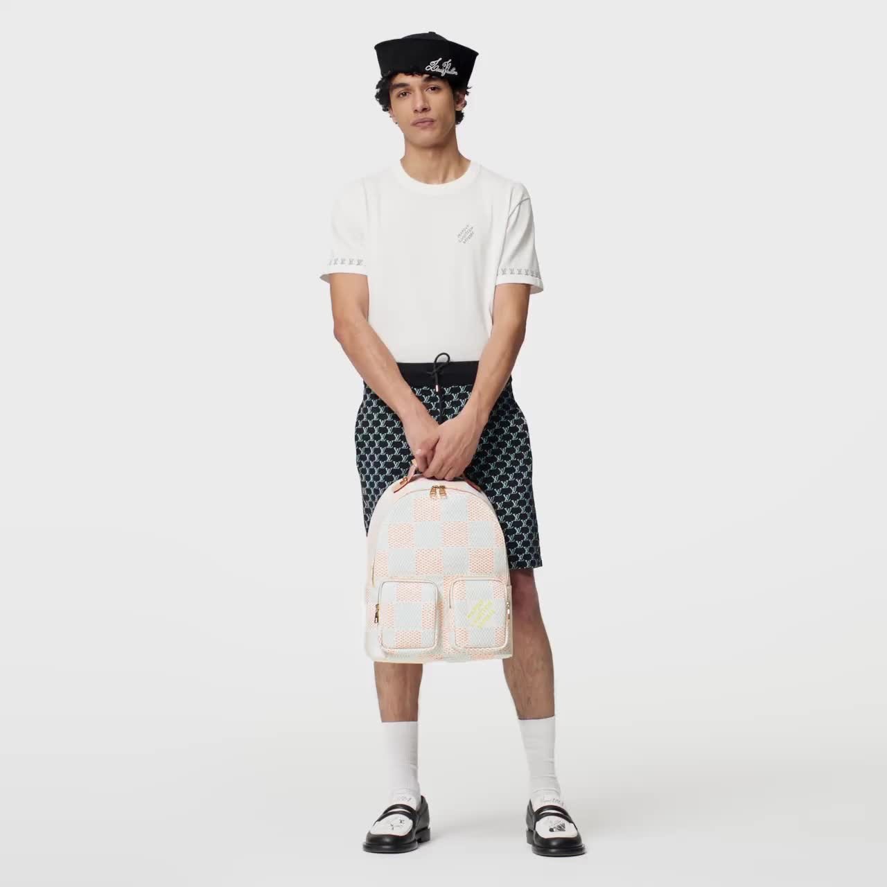 $1010 LOUIS VUITTON LV Short-Sleeved Cotton Crewneck T-Shirt – Milky White – XL