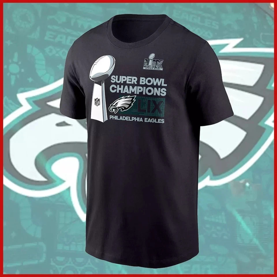“Philadelphia 2025 Eagle Super Bowl LIX Champions T-Shirt All Size S-4XL “