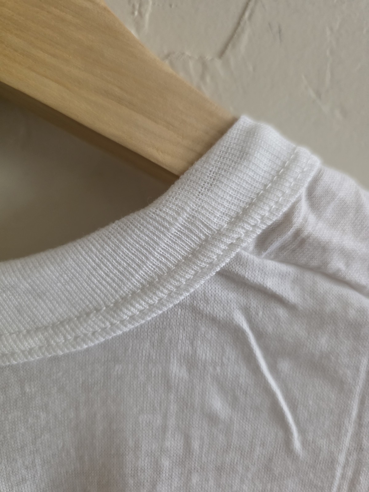 New NWOT Vintage 50s Penny’s White Blank Soft T-shirt Size 46 100% Combed Cotton