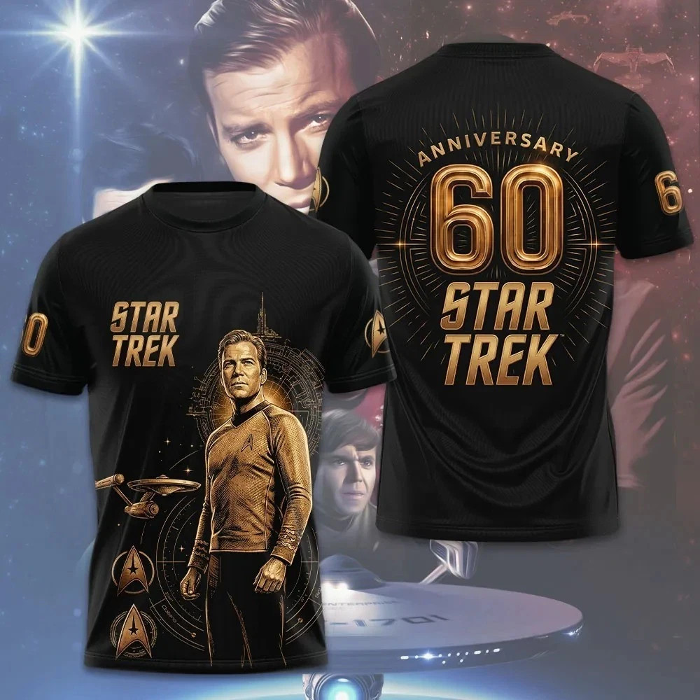 Star Trek 60th Anniversary Shirt 1966-2026 All Over Print Galaxy T-Shirt
