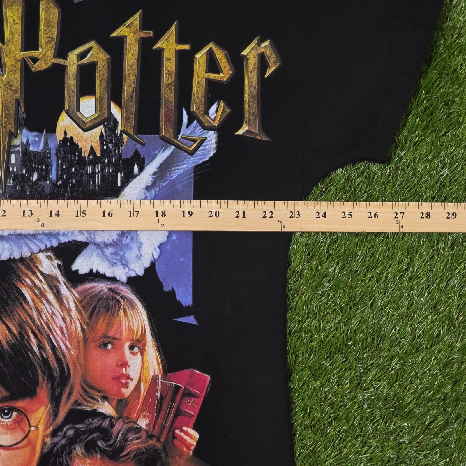 Harry Potter Let The Magic Begin Graphic Crewneck T-Shirt Men’s Sz XL Black Tee