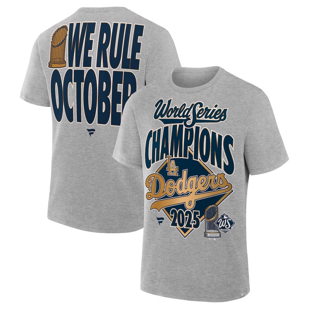 Big & Tall Los Angeles Dodgers World Series Champs Locker Room T-Shirt 3X 4X 5X