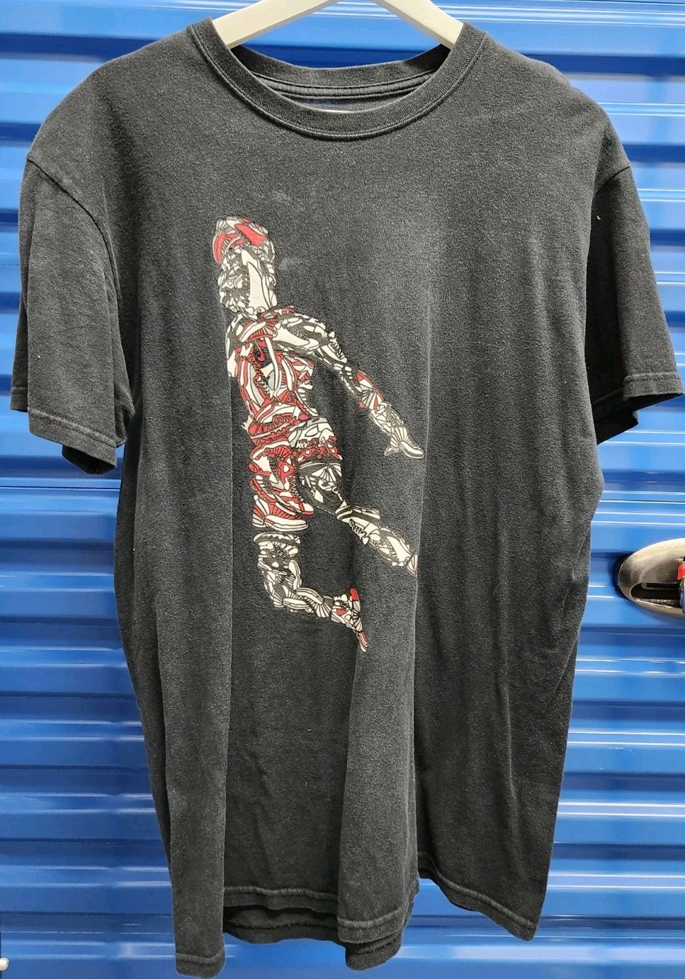 AIR JORDAN NIKE Sneakerhead Basketball jump vintage t shirt LARGE tee art dunk