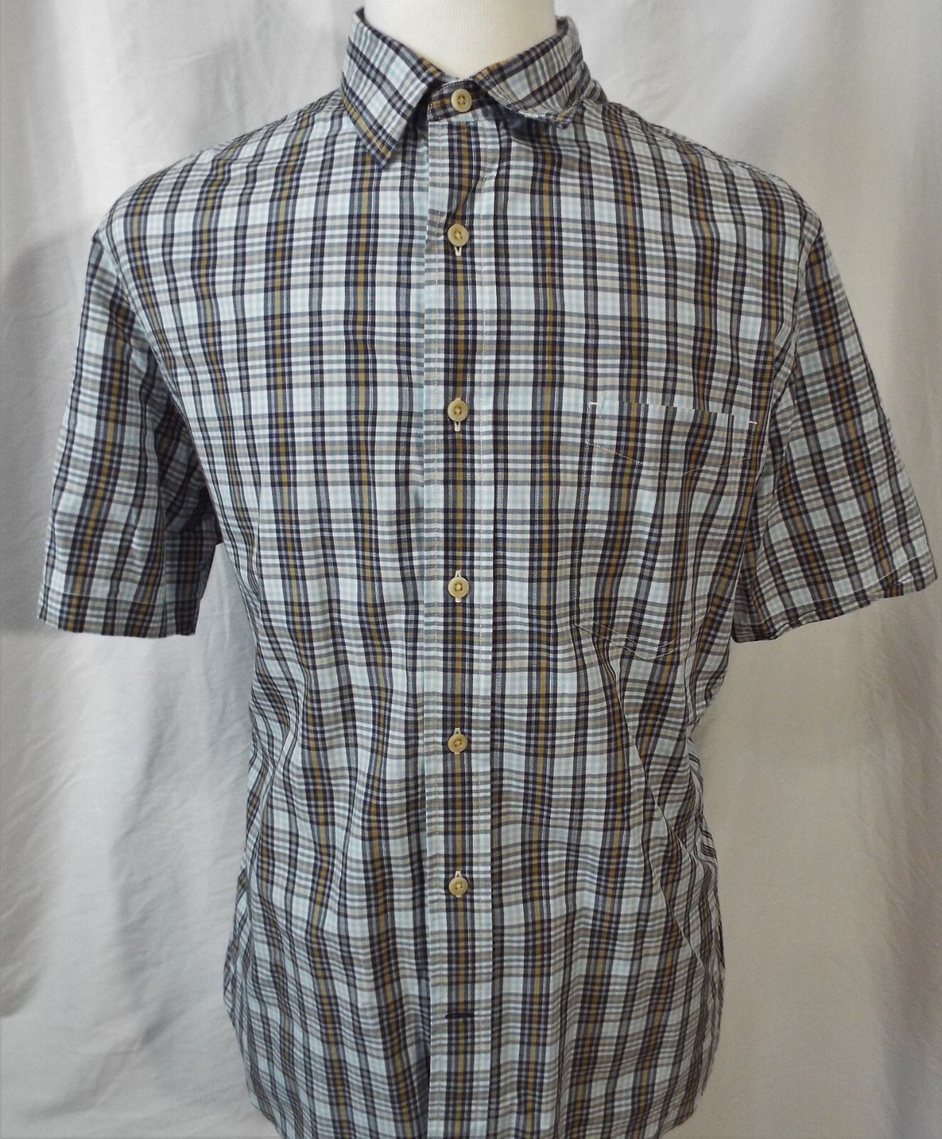 Nautica Men’s Short Sleeve Casual Shirt Size XL Regular Fit Free Returns