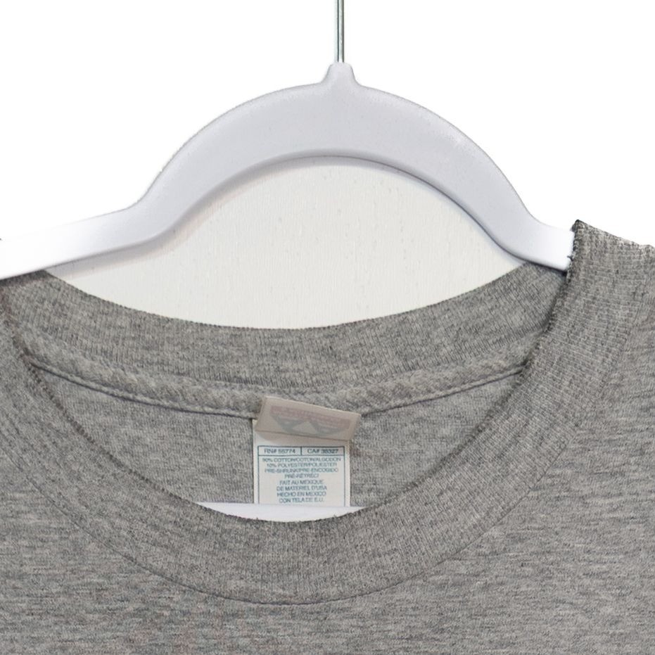 Alstyle Apparel & Activewear Size L Gray Crewneck Short-Sleeve T-Shirt Mens