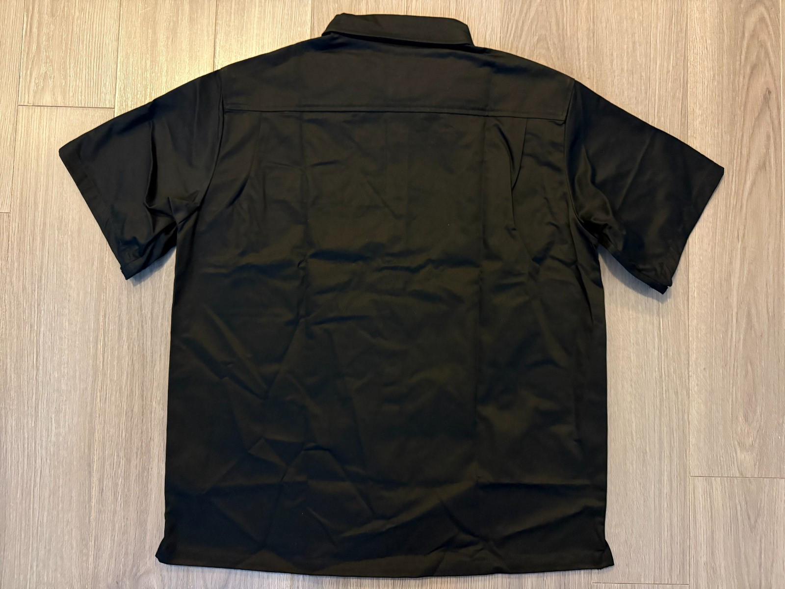 Louis Vuitton Flocked Short Sleeved Cotton Shirt black sz M