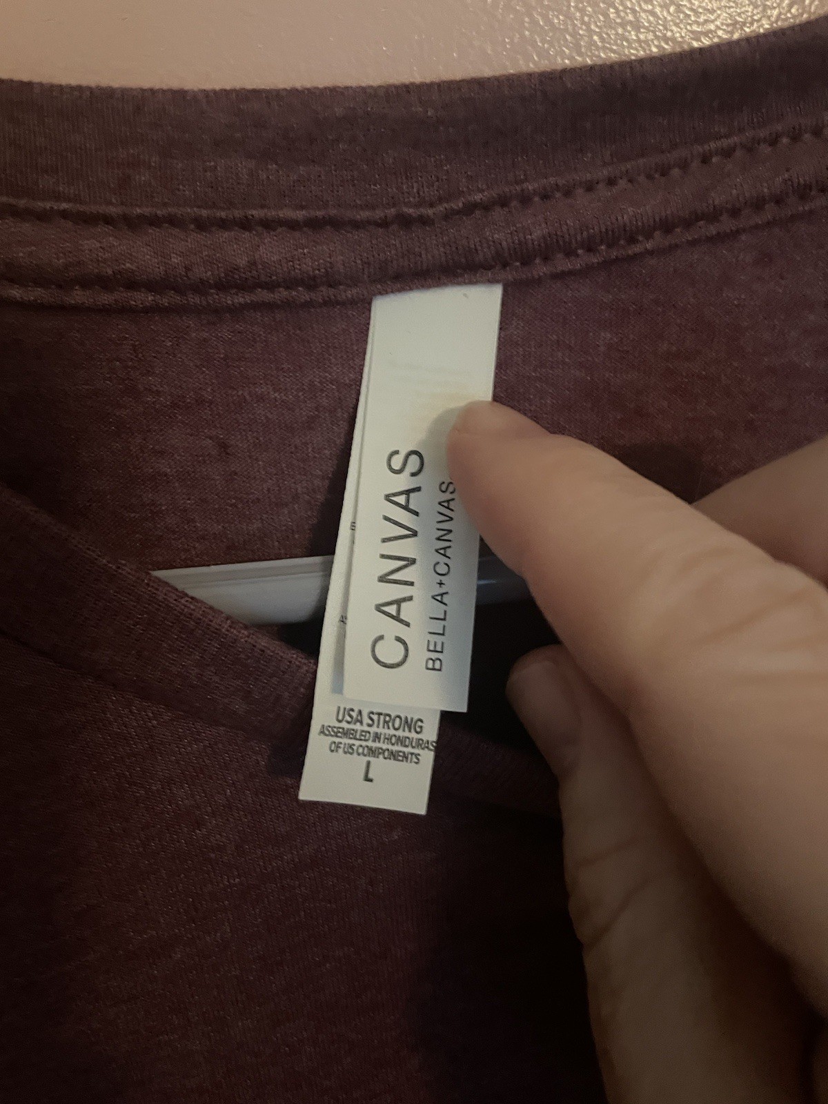 Bella + Canvas Unisex Fit Heather CVC T Shirt Maroon T-Shirt – 3001CVC