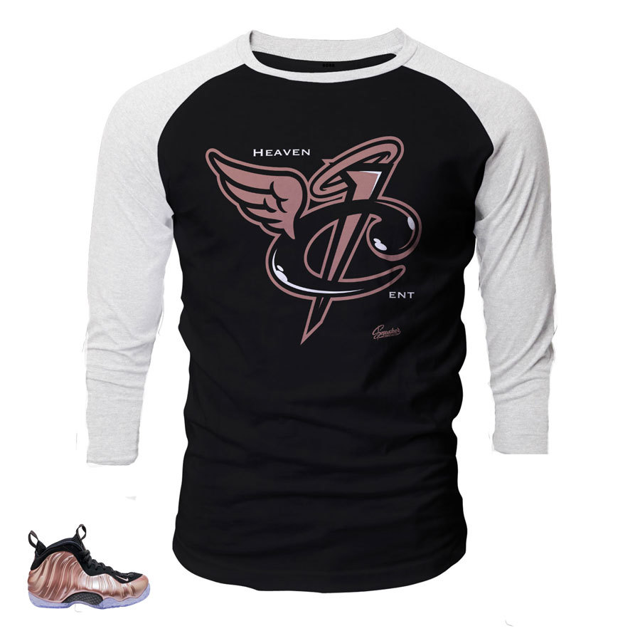 Raglan Shirt Match Foamposite Elemental Rose Foams – Heaven Cent Tee