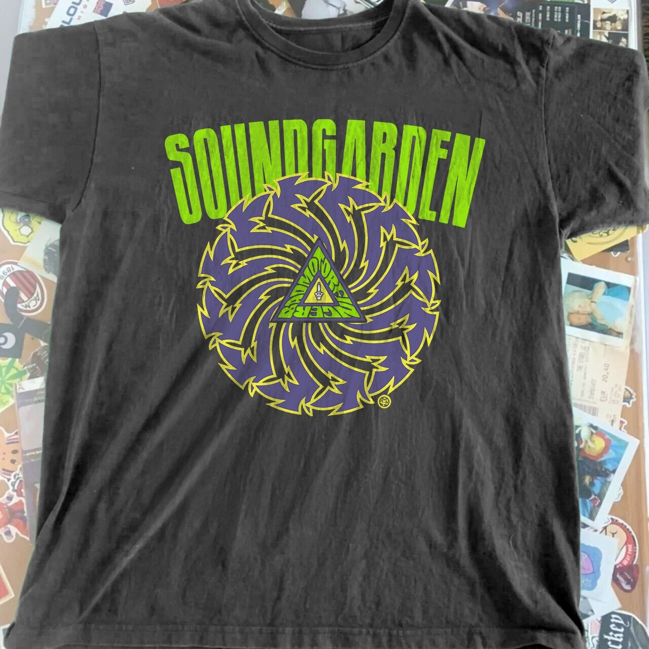 NEW! 1991 Soundgarden Badmotorfinger Black Cotton T-Shirt