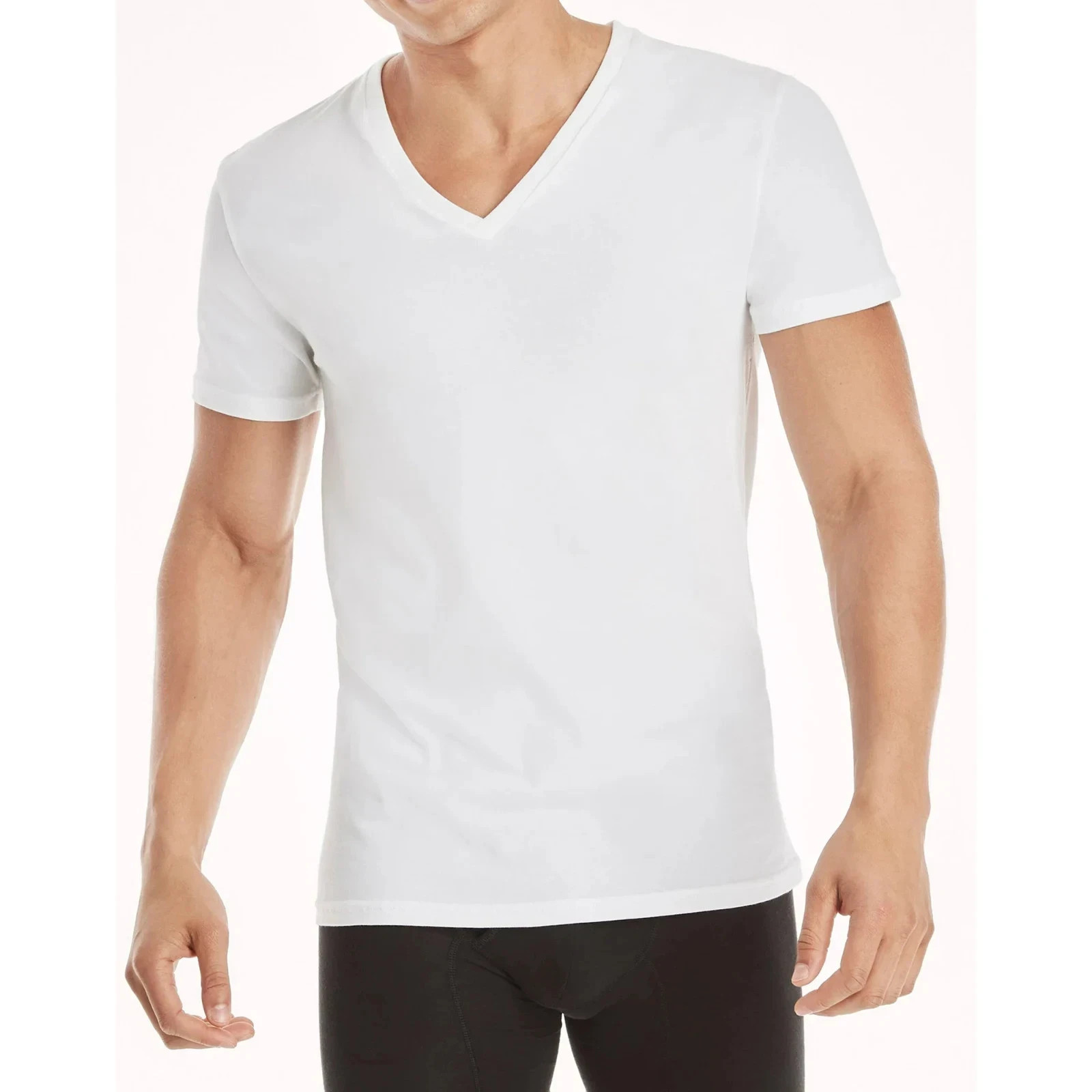 Hanes® Ultimate® Men’s 4-Pack X-Temp BREATHABLE Mesh V-neck Tee “TAGLESS®