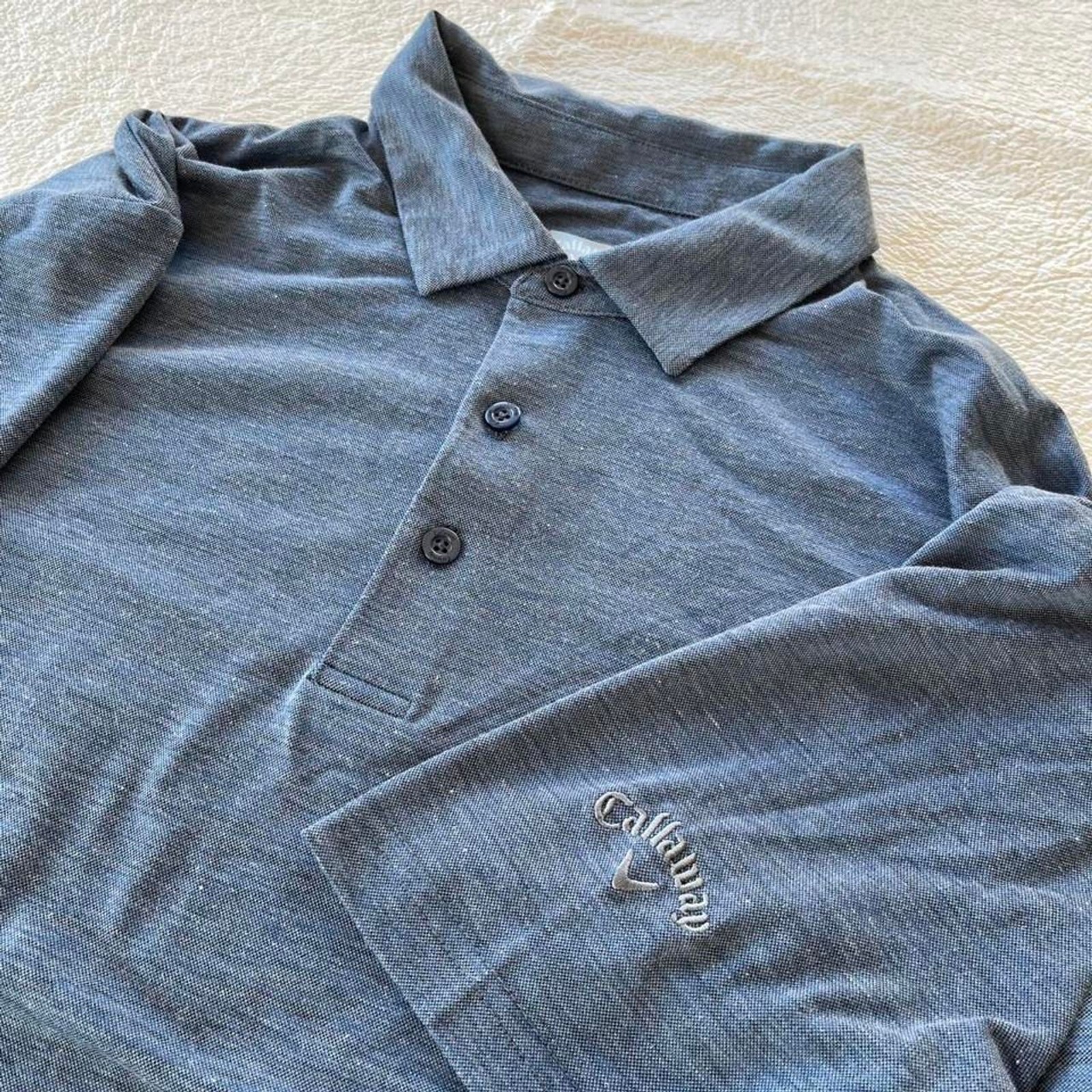 Callaway Men’s Blue and Grey Polo-shirts