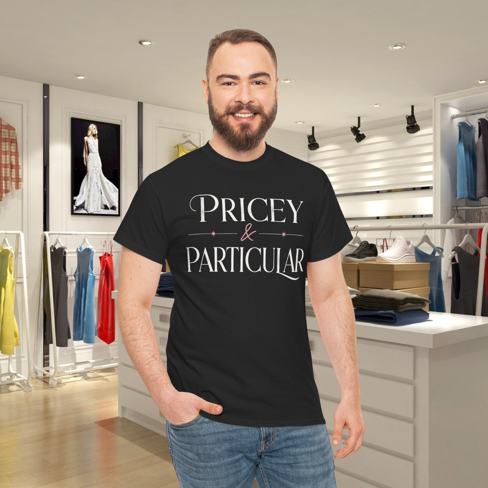 Pricey & Particular Funny Fashion Statement Graphic T-Shirt