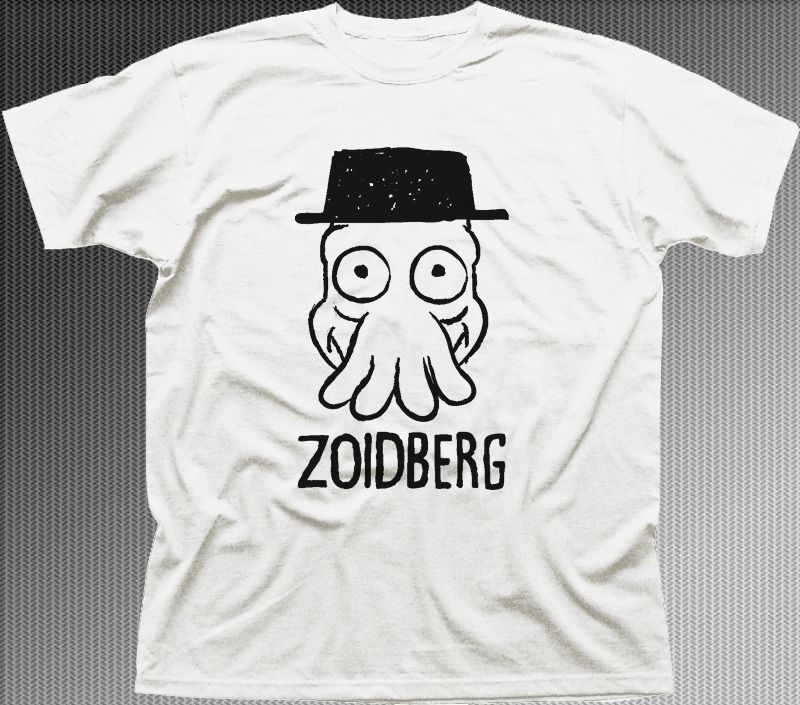 Zoidberg Breaking Bad Heisenberg White printed t-shirt 9696