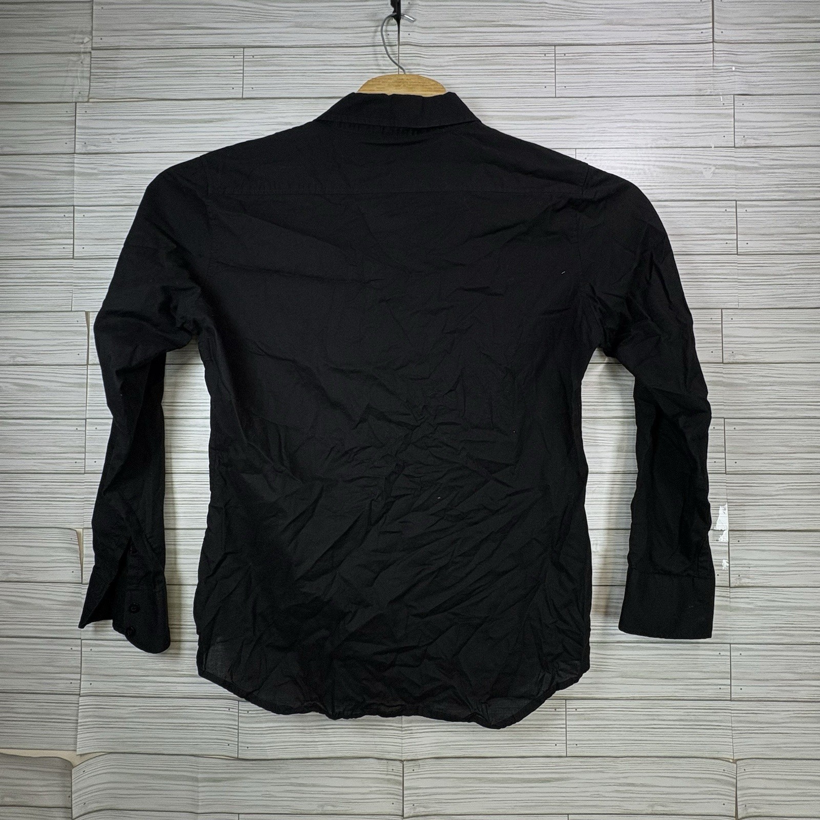 Positano Classic Men’s Medium Black Western Embroidered Button Up Sz Med