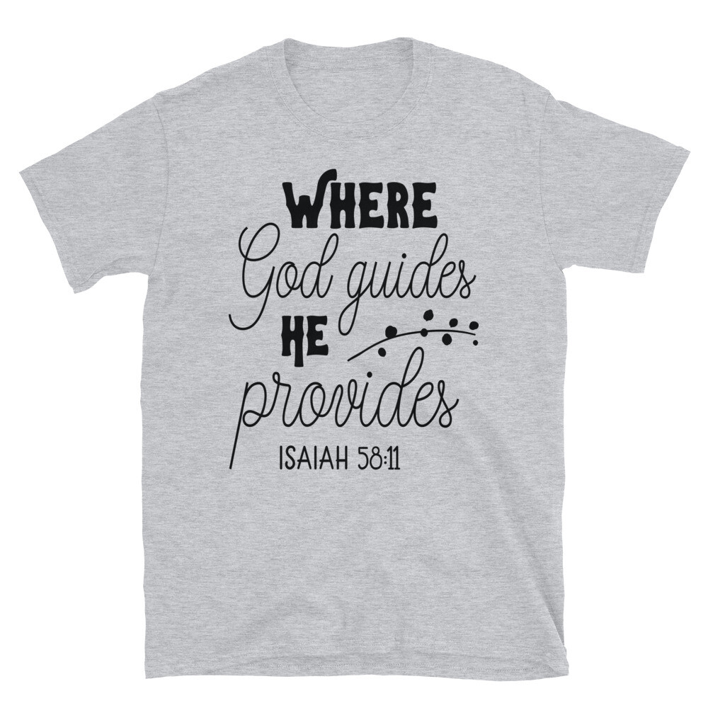 Where God Guides Loving Family T-Shirt