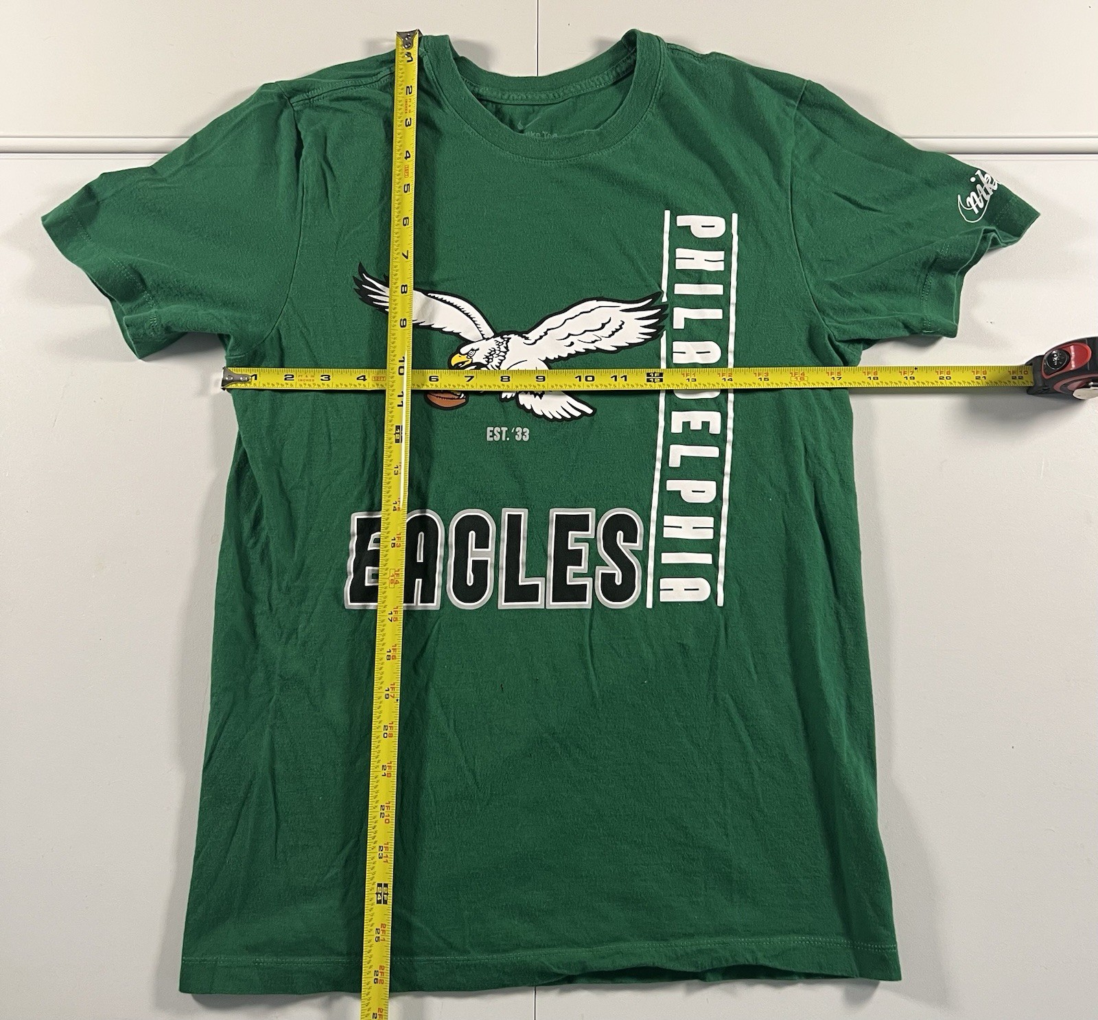 Philadelphia Eagles Nike Rewind Throwback Logo Kelly Green T-Shirt Men’s S NFL