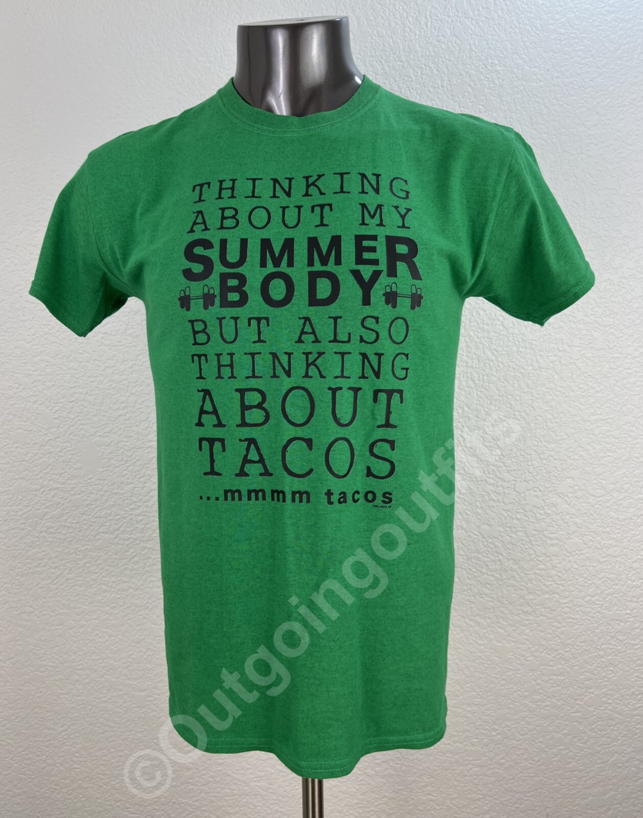 Gildan Ultra Cotton Men’s Crew Neck T-Shirt Green Size M