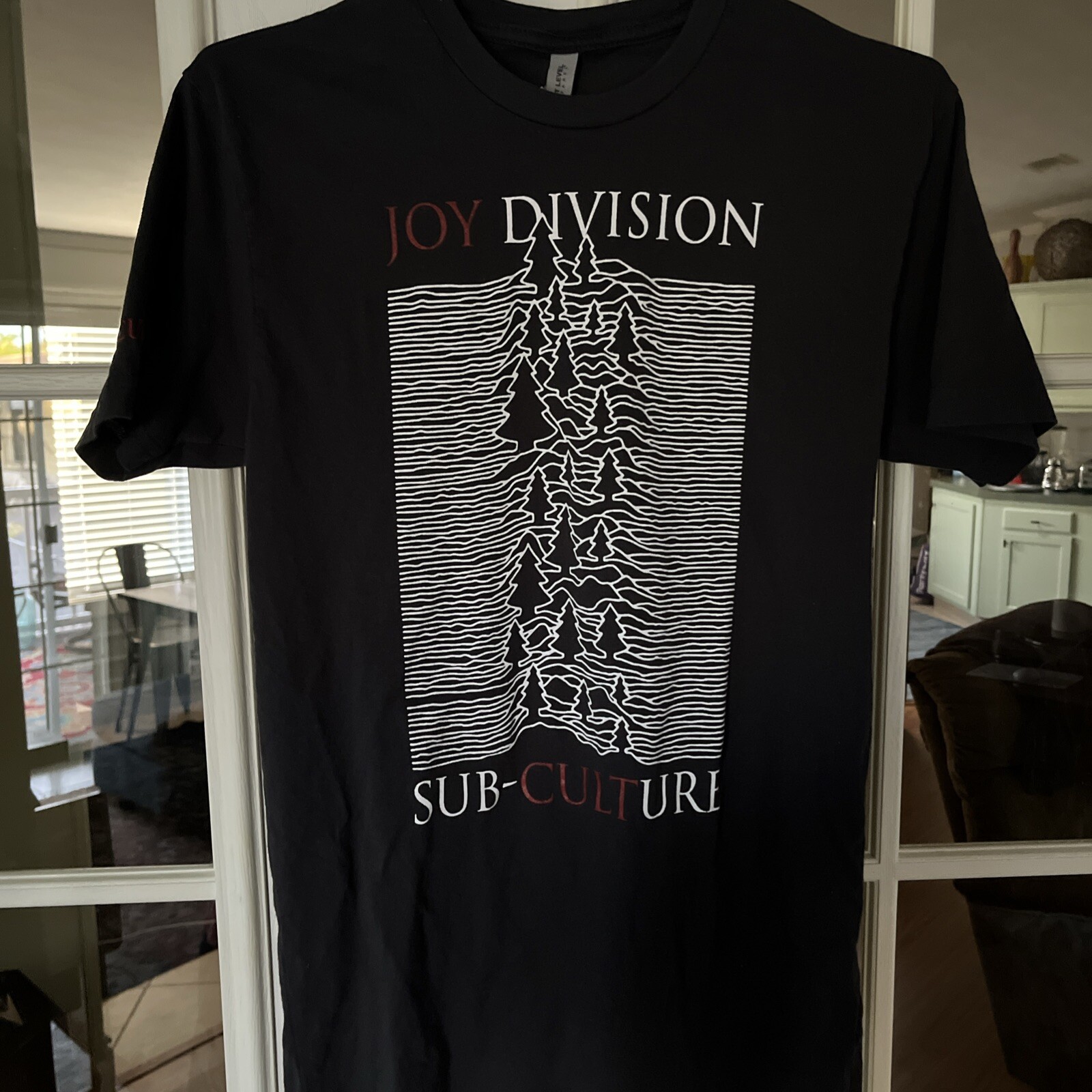 Joy Division /Joy Cult Collab Unknown Pleasures Trees, Goth, Style Sz Small