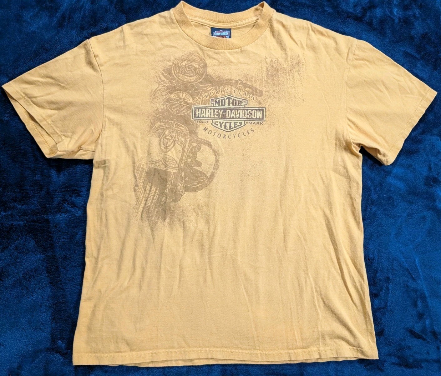 Harley Davidson St Thomas Virgin Islands Adult T Shirt Biker Orange Men’s XL