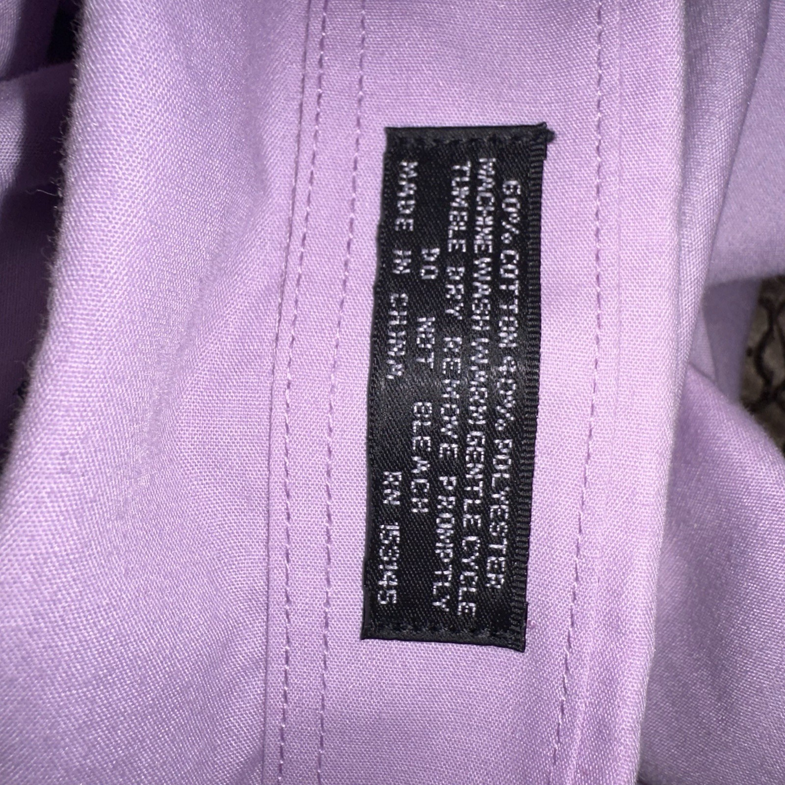 Omega Italy Dress Shirt XL Lavender/Purple Button Front 17-17.5 36/37 LongSleeve