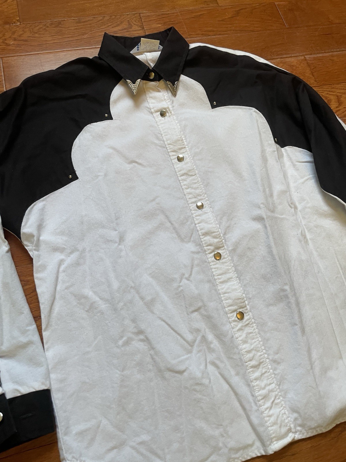 Vintage Roper Western Shirt Mens Large Button Up Printed Cowboy Rodeo USA Made