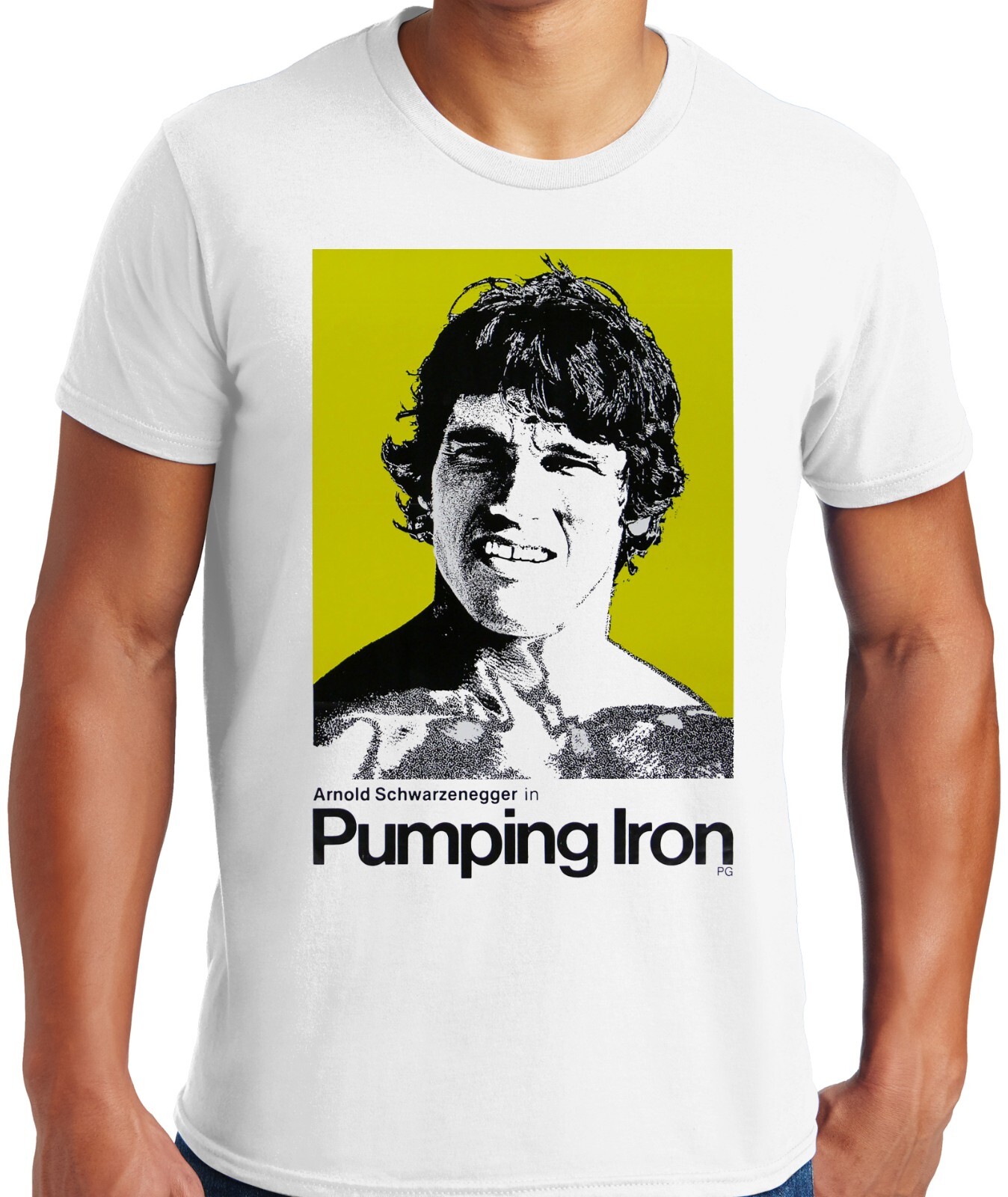 PubliciTeeZ Arnold Schwarzenegger Pumping Iron T-Shirt Big and Tall Too