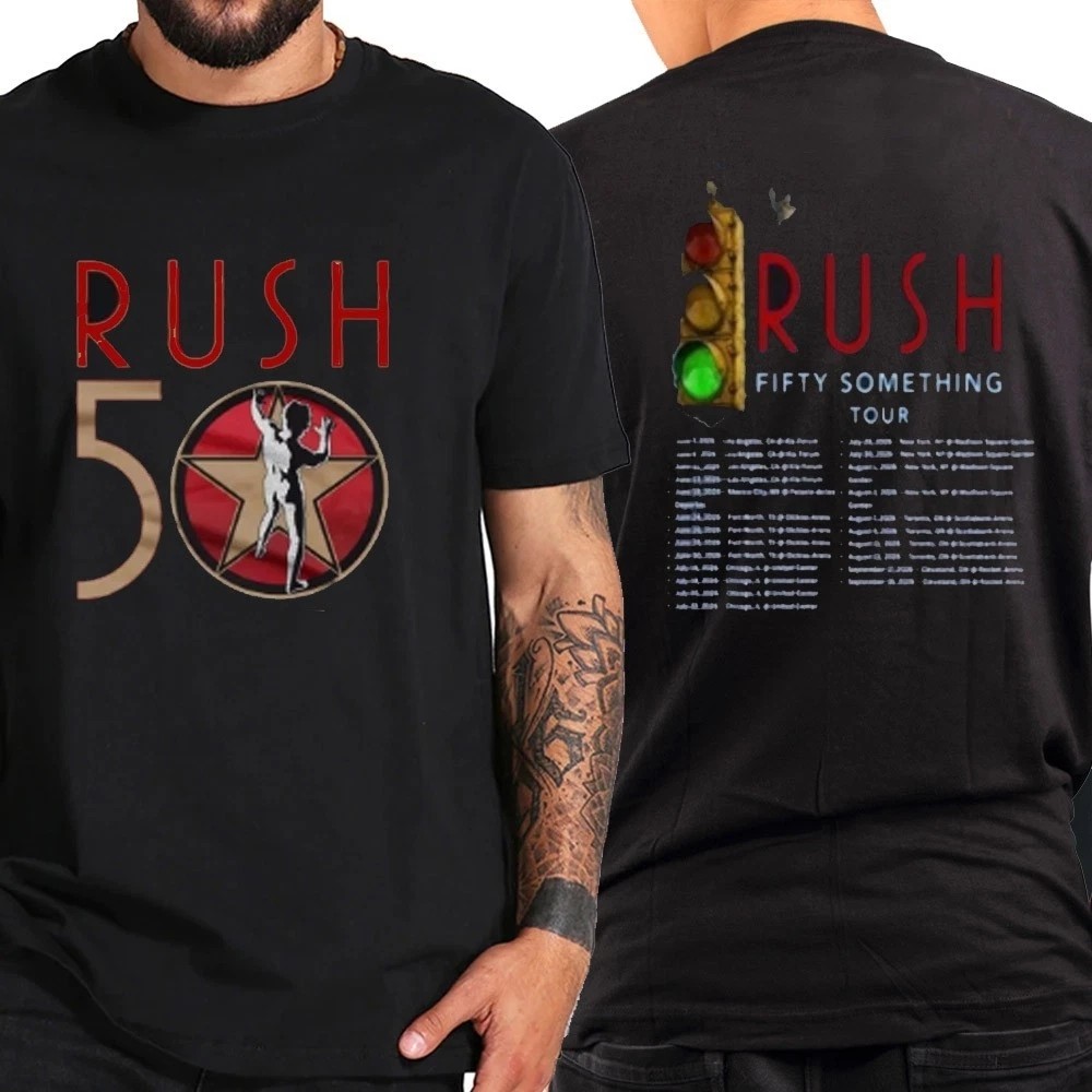 Rush Fifty Something Tour 50th Anniversary Rock Fan Shirt