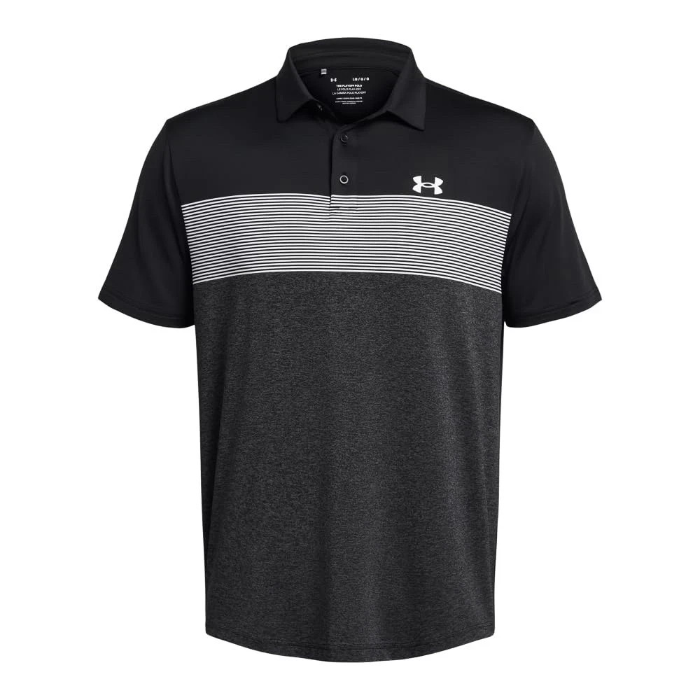 Under Armour Mens Playoff 2.0 Low Round Polo color Black Size Medium