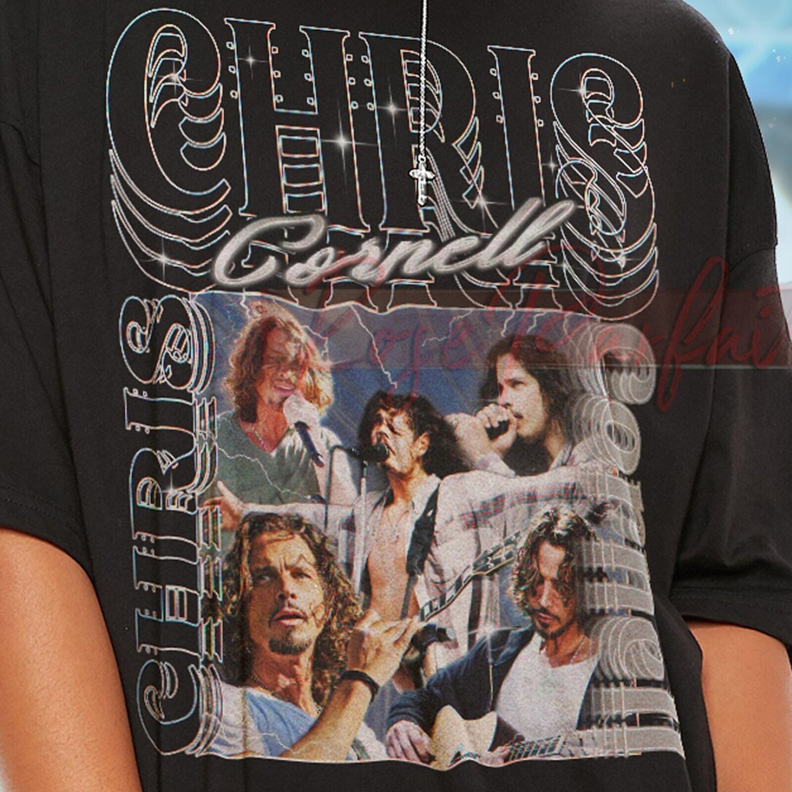 CHRIS CORNELL Retro T-shirt – Chris Cornell Bootleg Tees, Chris Cornell Long Sle