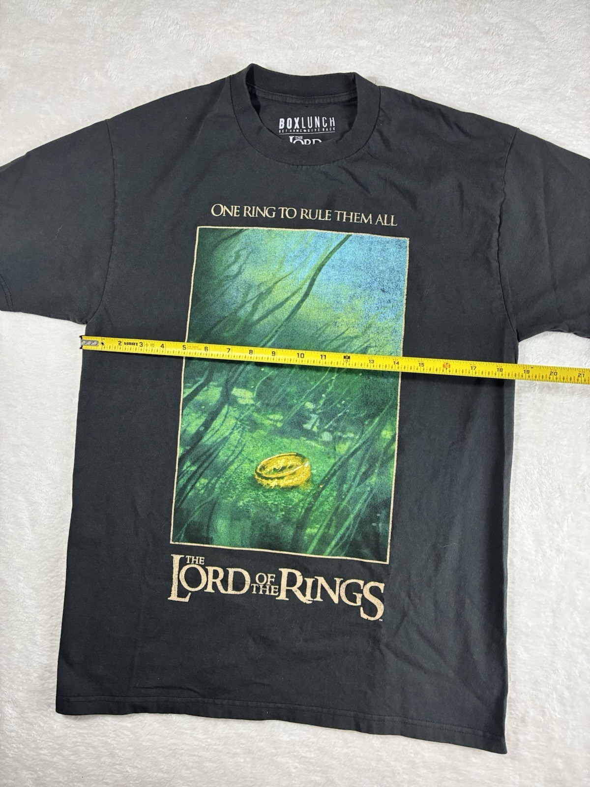 BoxLunch Lord of the Rings Graphic Print Logo Tee Men’s M Crew Neck COTTON LOTR