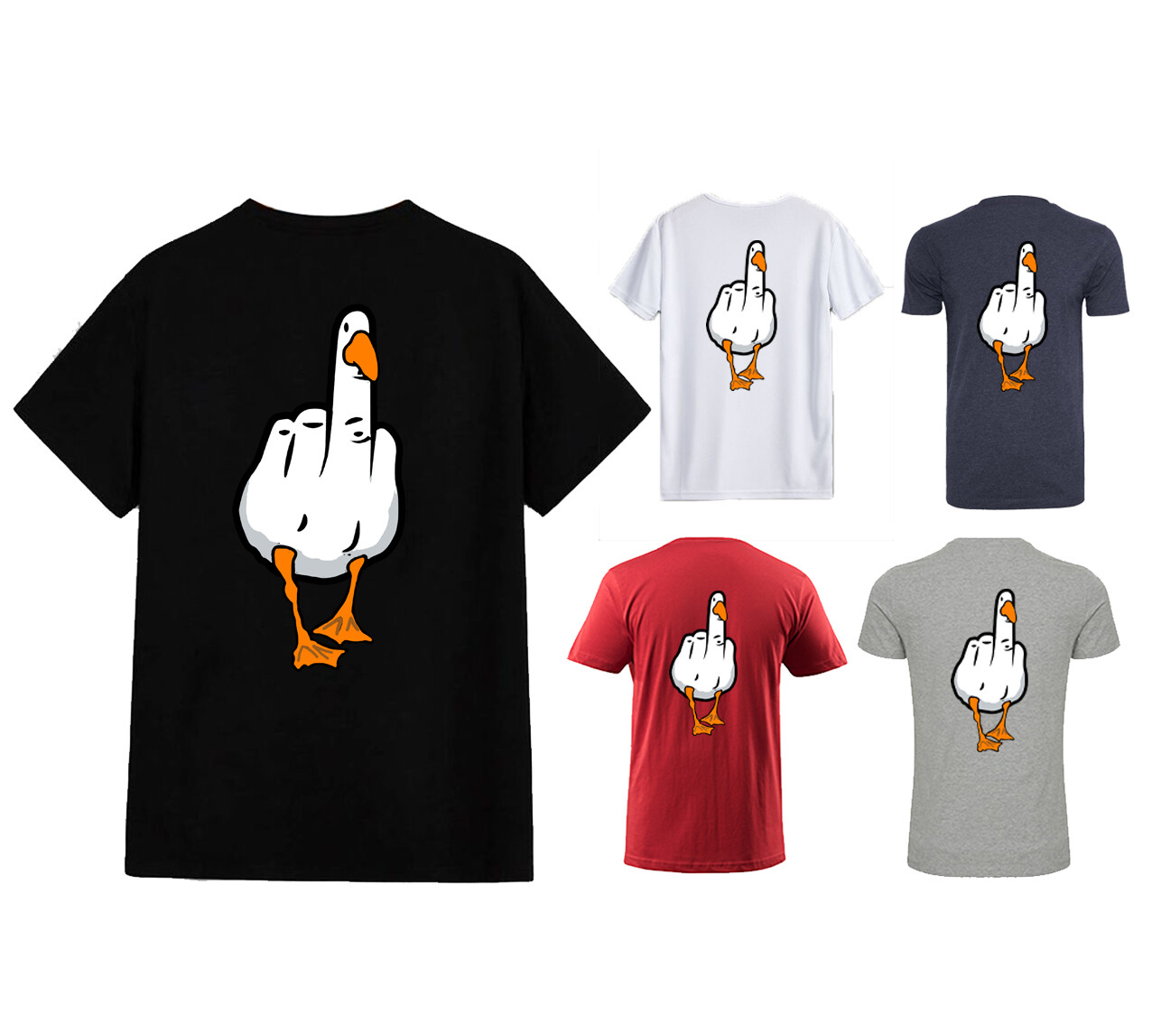 Unisex T-shirt – Duck You – Original Funny Novelty Summer Couple Student Cute
