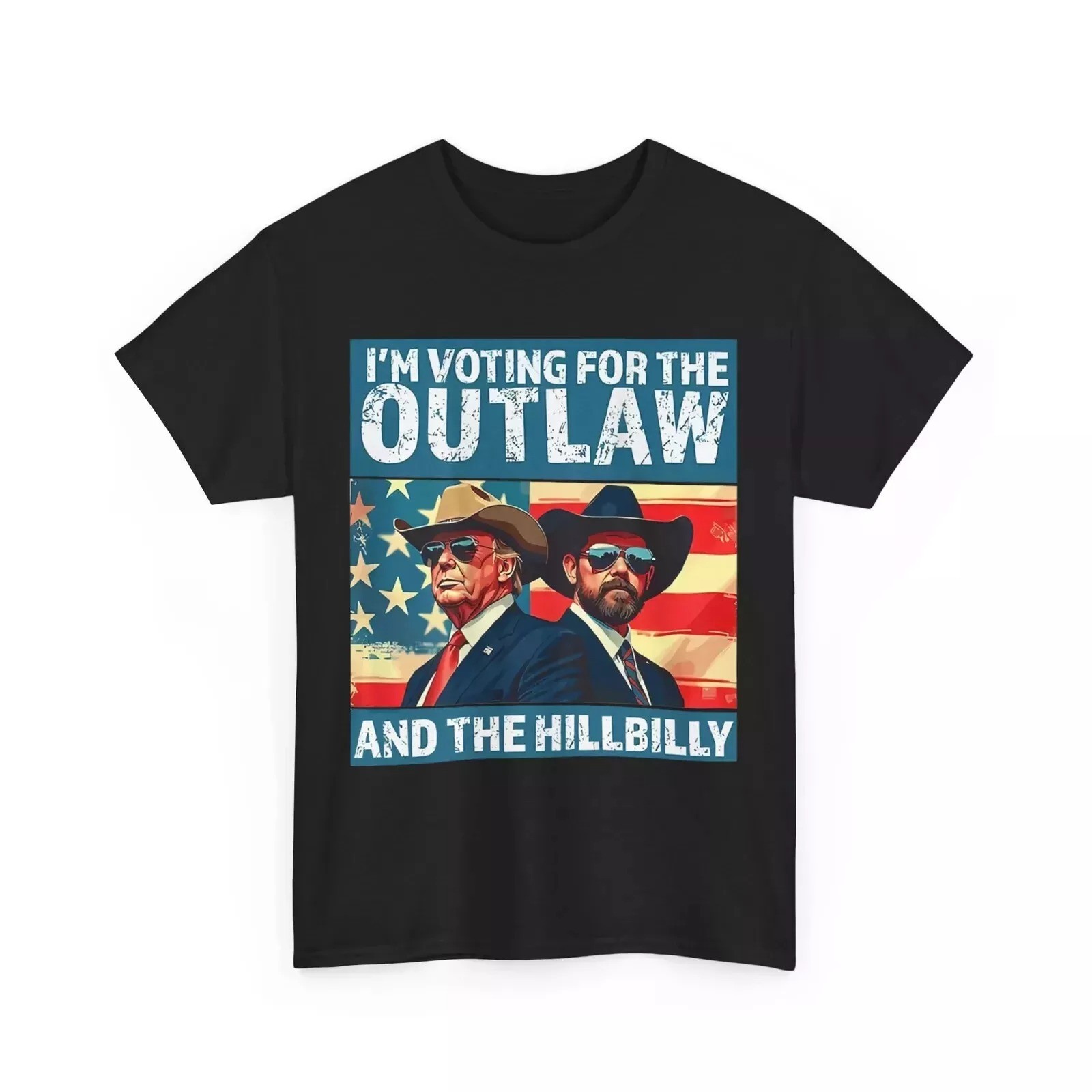 Vintage I’m Voting For The Outlaw And The Hillbilly Shirt, Trump 2024 T-shirt