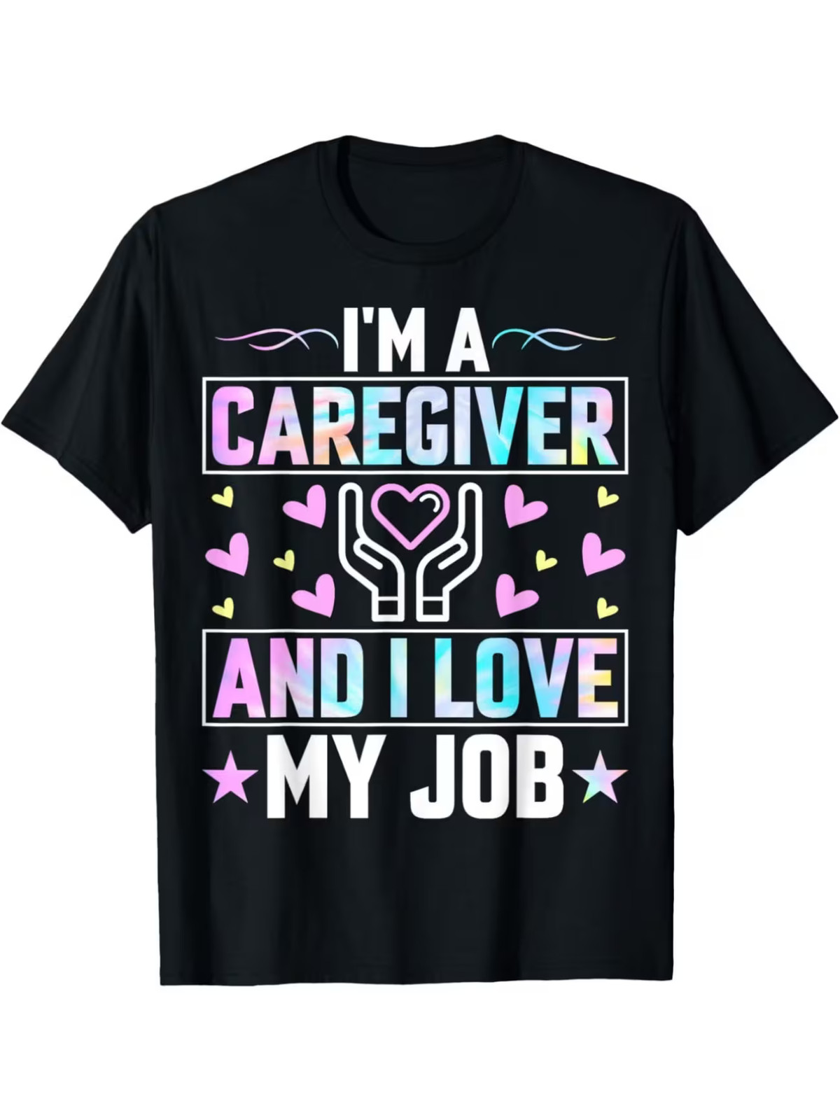 Funny “I’m a Caregiver & Love My Job” Nurse T-Shirt – Retro Gift Suitable for Me