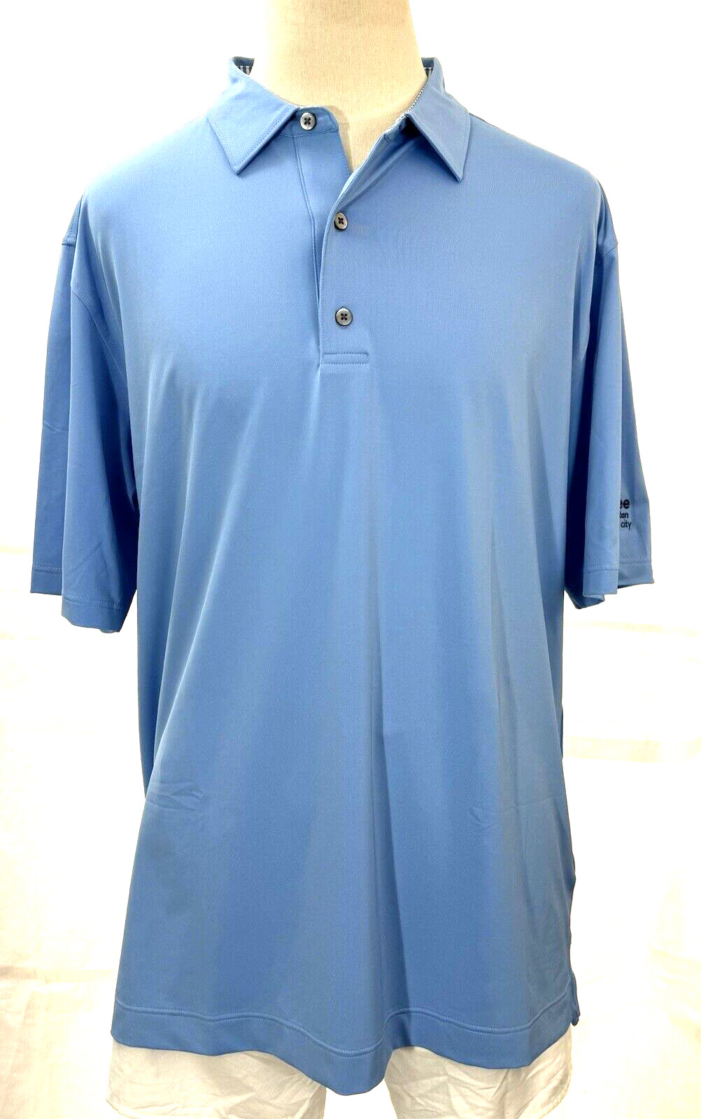 FOOT JOY Polo Short Sleeve Blue Men’s Size2 XL Polyester Spandex first tee metro