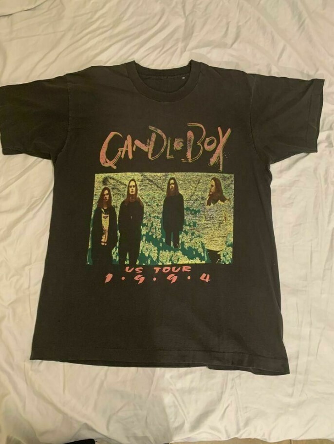 Vintage Candlebox Us Tour 1994 Short Sleeve Black Men S-5XL T-Shirt For Fans