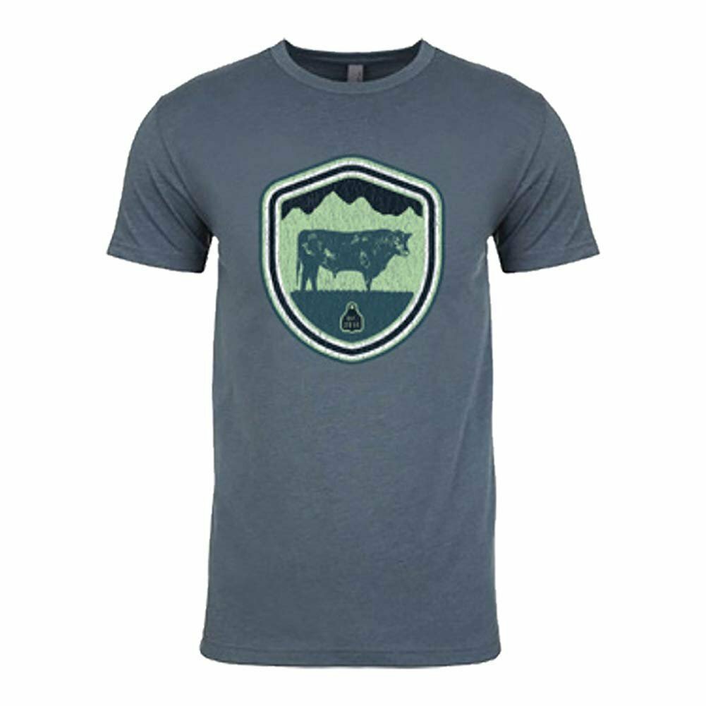 STS Ranchwear Men’s Mint Crest Tee (Indigo) STS6210IN