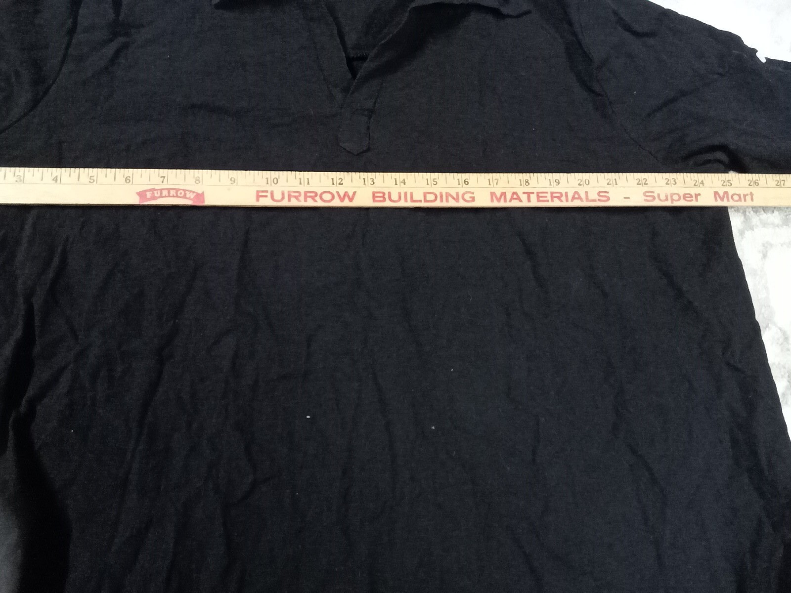 Man Collared Shirt Xl Black Big And Tall Dry Clean Only Button Up Polyester&Cott
