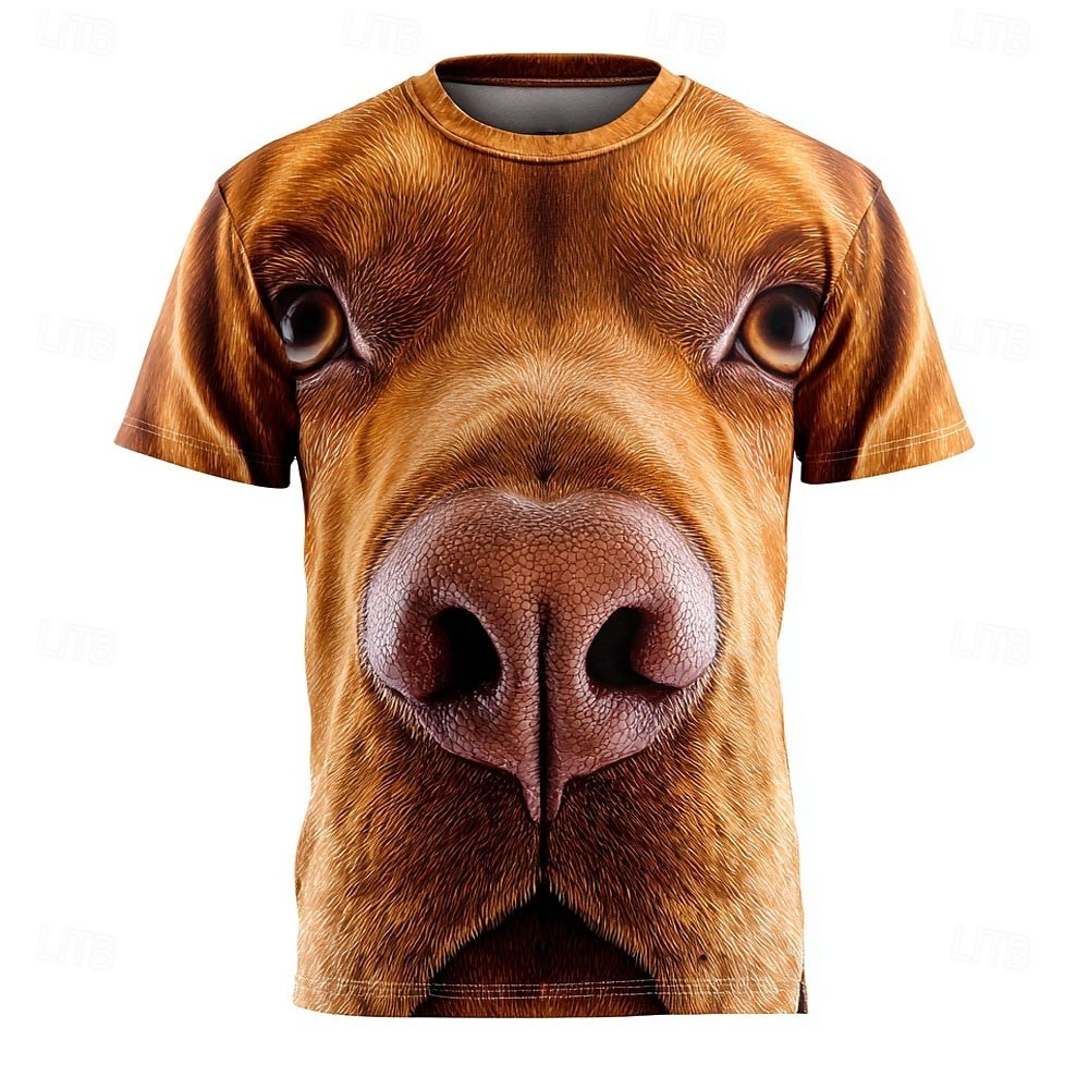 Dog 3D Cartoon Funny T Shirt Short Sleeve T shirt 3D S68