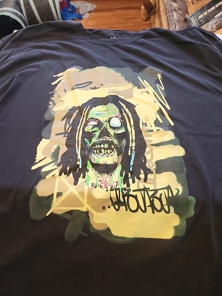 Nike JA MORANT Zombie Graphic T-Shirt BLACK LooseFit Mens 3XL NWOT