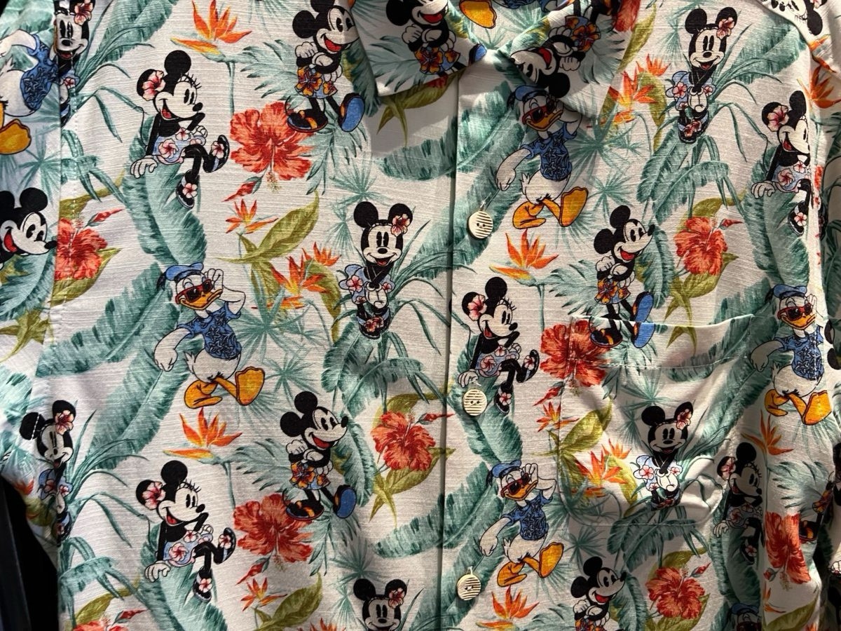 Tommy Bahama Disney Parks Silk Mickey & Donald Floral Shirt 3XL Big & Tall